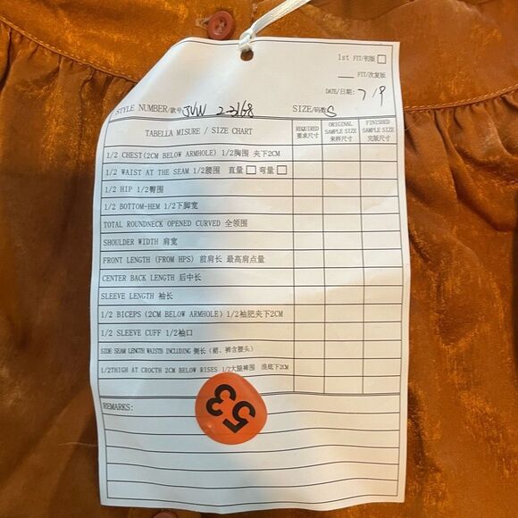 Joyfolie Button Front Tiered Maxi Skirt Rust Polyester Knit Bohemian S - Picture 7 of 7